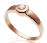 золотые помолвочные кольца с драг. камнями 17073677